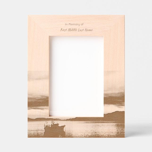 Cadres Gravés Souvenir commémoratif  Bateau de pêche Pêcheur (Recto)