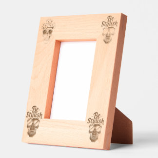 Cadres Gravés Soyez élégant crâne vert vibrant avec lunettes de