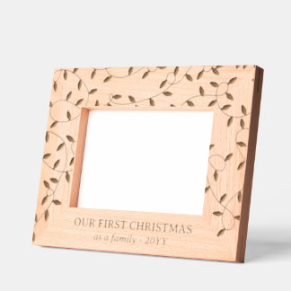 Cadres Gravés String Lights 1er Noël en famille