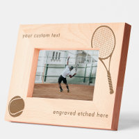 Tennis sur image personnalisée gravée