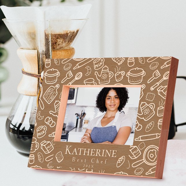 Cadres Gravés Vaisselle Meilleur Chef (Créateur téléchargé)