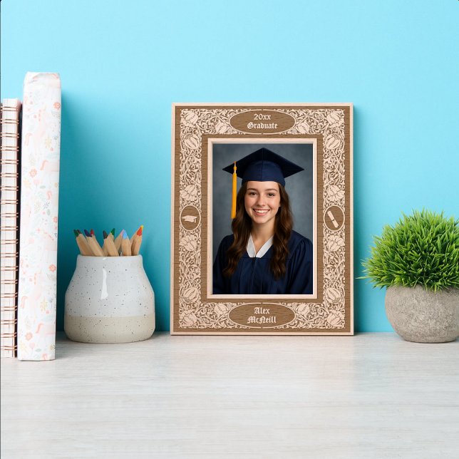 Cadres Gravés Victorian Era 1896 Art Nouveau Floral Graduation (Créateur téléchargé)