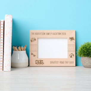 Cadres Gravés Voyage sur route Famille Vacances Personnalisé Voy
