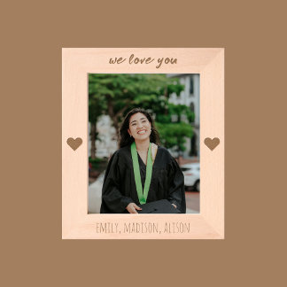 Cadres Gravés We Love You Personalized Engraved Picture Frame