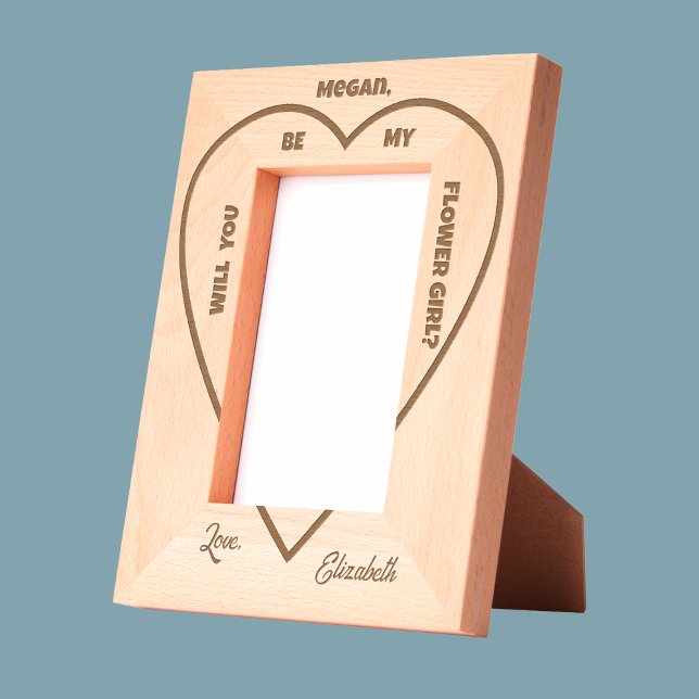 Cadres Gravés Will You Be My Flower Girl Frame (Créateur téléchargé)