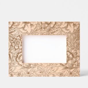 Cadres Gravés William Morris Fleur de pavot rose Floral