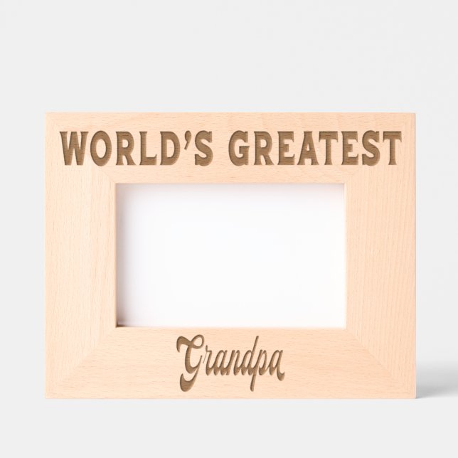 Cadres Gravés World's Greatest Grandpa (Recto)
