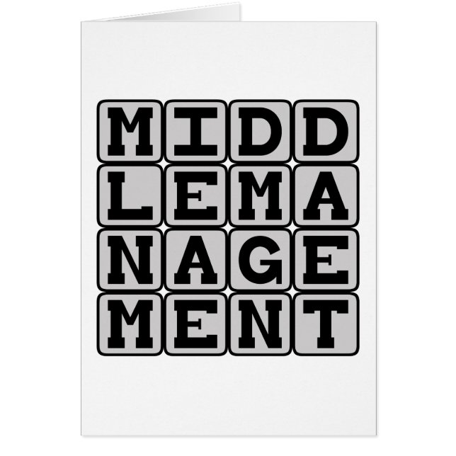 Cadres intermédiaires, larbin de l'entreprise (Devant)