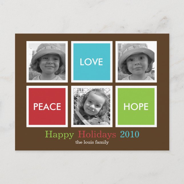 Cadres modernes Carte de Noël /Carte postale de va (Devant)