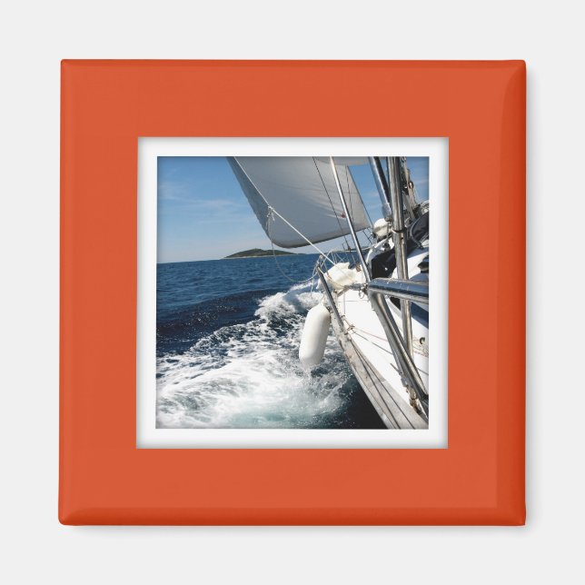 Cadres photo personnalisables Magnet orange foncé (Devant)
