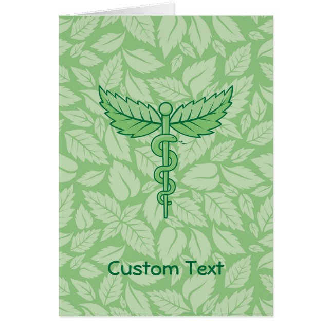 Caduceus avec carte postale Arrière - plan Feuille (Devant)
