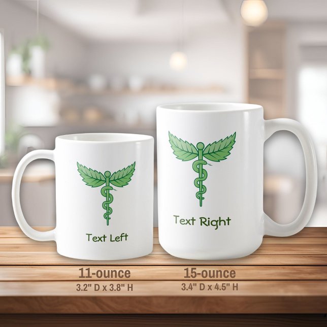 Caduceus avec Mug de café Feuille (Créateur téléchargé)