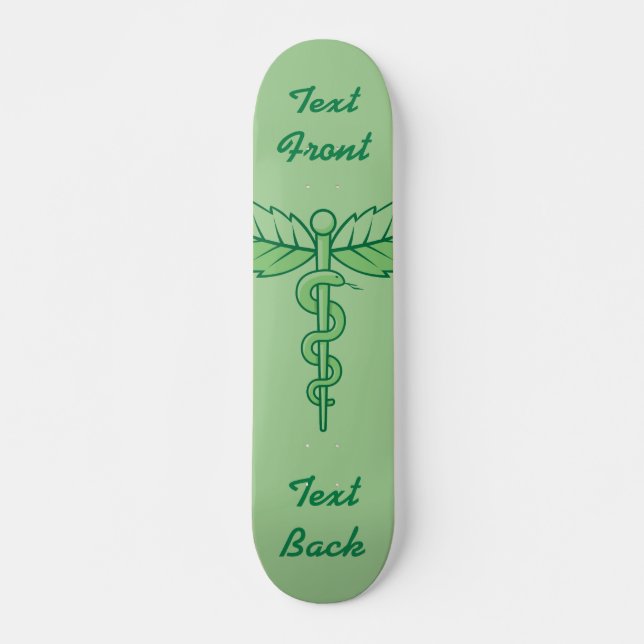Caduceus avec Pont de Skateboard Feuille (Devant)
