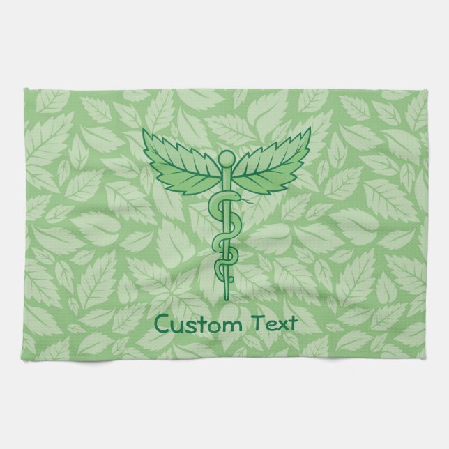 Caduceus avec serviette Arrière - plan Feuille (Horizontal)