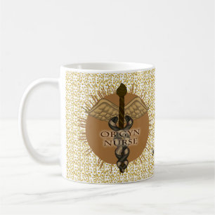 Caduceus Custom OB Gyn Nurse Mug