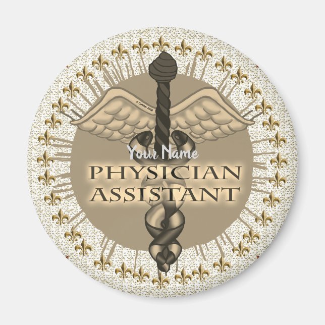Caduceus Médecin Assistant aimant (Devant)