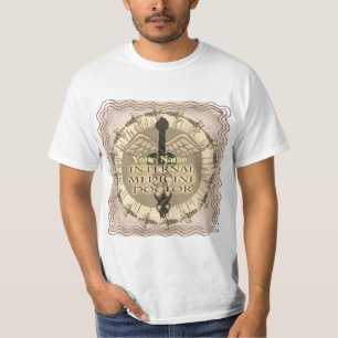 Caduceus Médecine interne Docteur T-Shirt
