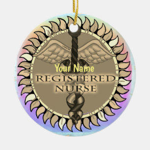Caduceus personnalisé Infirmière inscrite ornement