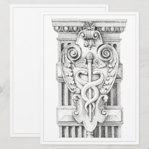 CADUCEUS PERSONNEL Carte Plat 6,5 x 8,75
