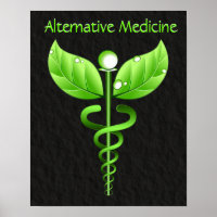 Caduceus : Poster de médecine alternative Imprimer