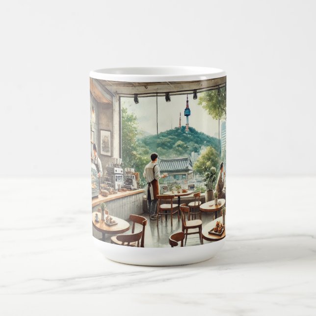 Café à Séoul Corée Namsan Mug (Centre)