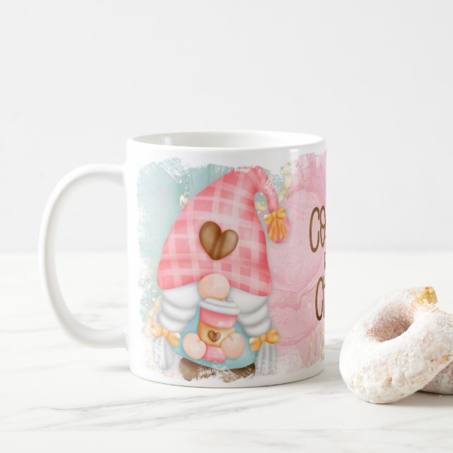 Café avant la Coupe Chaos Gnome Design Café Mug (Avec donut)