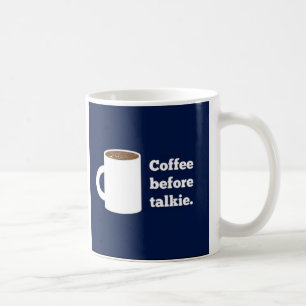 Café avant tasse de film parlant