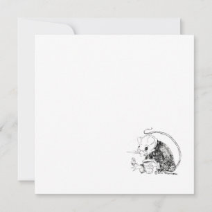 Café avec la souris de l'église