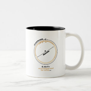 Café Avec Mug De Café À Deux Tons Pi