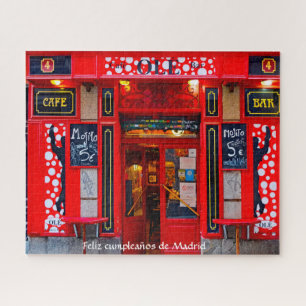 Cafe Bar Madrid. Jigsaw Puzzle