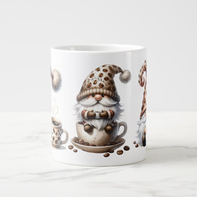 Café Bean Gnomes Jumbo Mug (Devant)