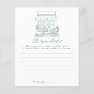 Cafe Bebe Baby shower - Liste de souhaits pour béb