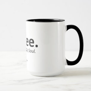 Café, Black 15 oz Ringer Mug