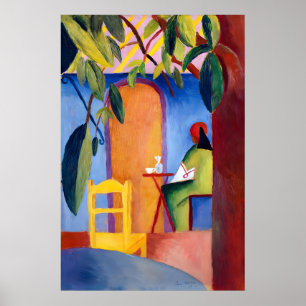 Café Bliss d'August Macke Impression d'art Alleman