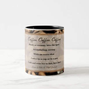 Café Café Café tasse 11 oz, Noir