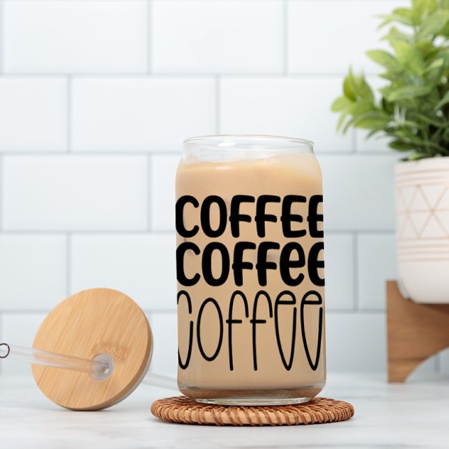 Café Café Café ! Verre de canette de bière (Créateur téléchargé)