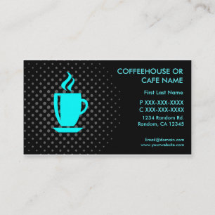 Café café carte de visite personnalisable