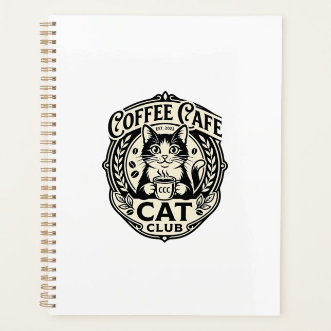 Café Café Chat Drôle Chat Graphique - Café Café Cl (Devant)