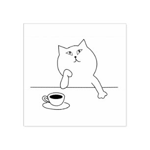 CAFÉ CAFÉ CUTE TAMPON EN CAOUTCHOUC