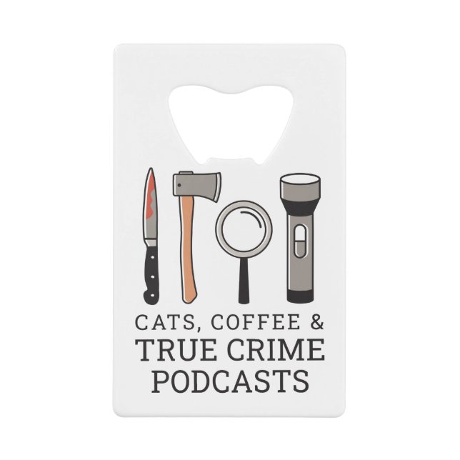 CAFÉ, CAFÉ ET PODCASTES DE CRIME VRAI OUTIL DE CRI (Devant)