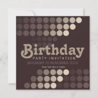 Café Cappuccino tendance Invitation de fête d'anni