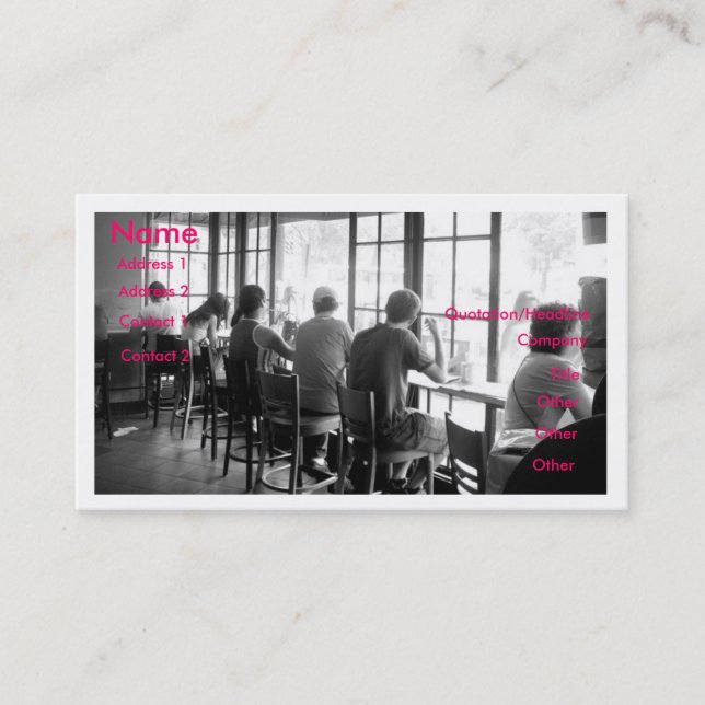 Café Carte de visite (Devant)