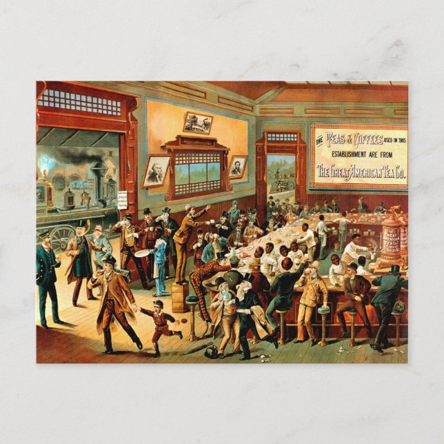 Café - carte postale (Devant)