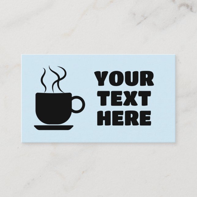 CAFÉ CARTES DE VISITE PERSONNALISÉS (Devant)