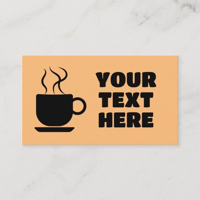 CAFÉ CARTES DE VISITE PERSONNALISÉS (Devant)