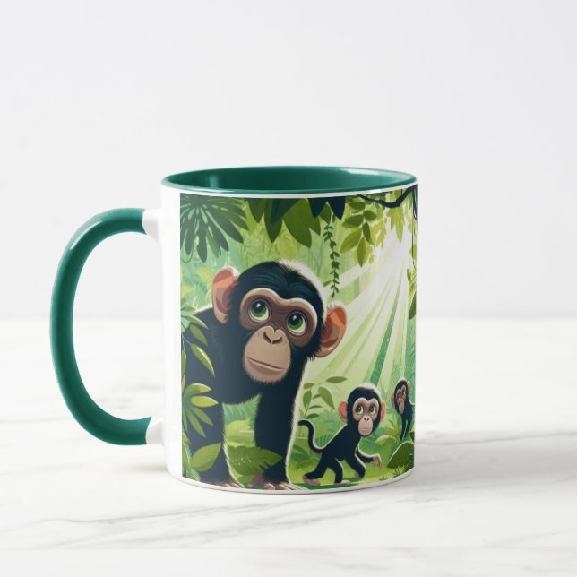 Café chimpanzé Mug (Gauche)