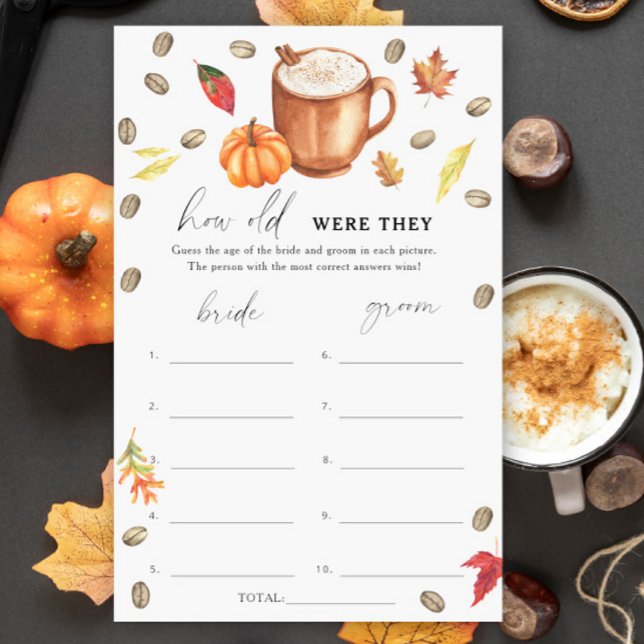 Café citrouille Quel âge avaient-ils de la nuptial (Créateur téléchargé)