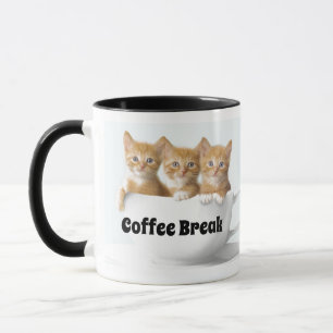 Café Coffee Mug Three Kittens