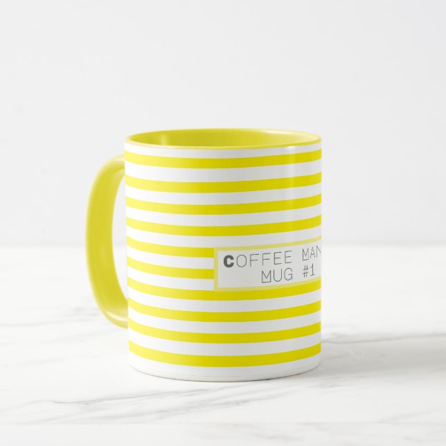 Café coloré amusant Mania Mug #1 Coupe (Devant gauche)