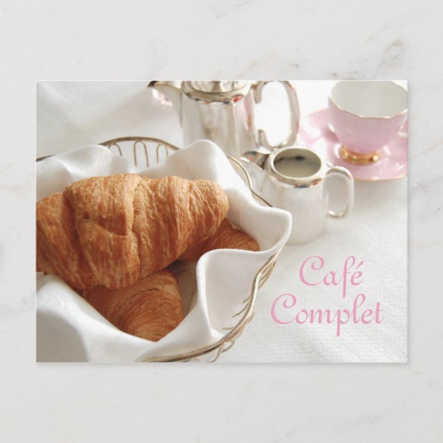 Café Complet, Continental Breakfast Carte Postale (Devant)